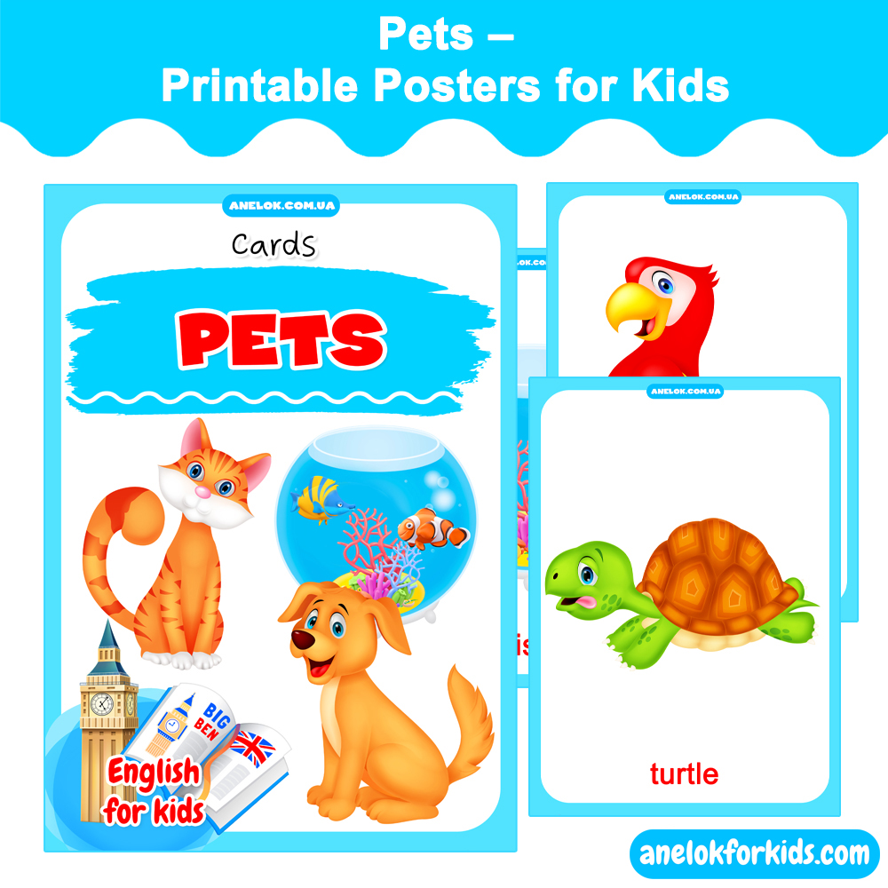 Pets – Printable Posters for Kids